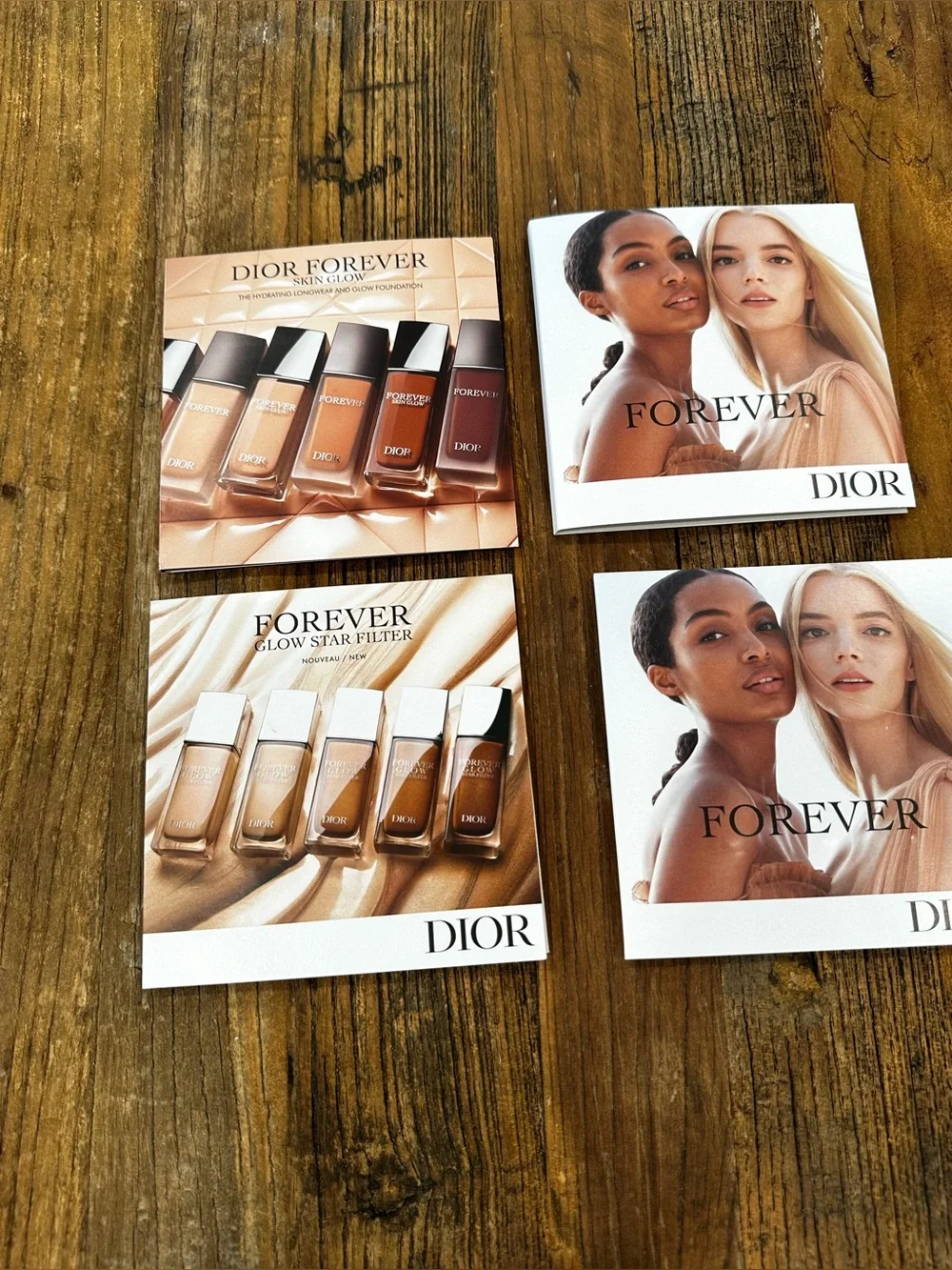 Dior Forever Foundation Brochures — Nude, Tan & Warm Shades
